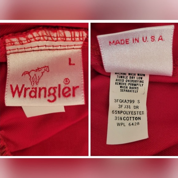 VTG Wrangler 70s Deadstock Striped Track Athletic Active Pants Rare✨️L - Picture 9 of 16